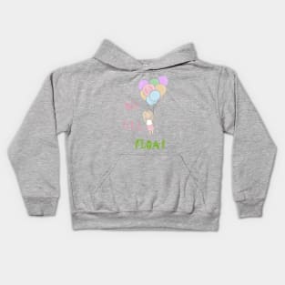 We all float - Girl on Balloons - IT Parody Kids Hoodie